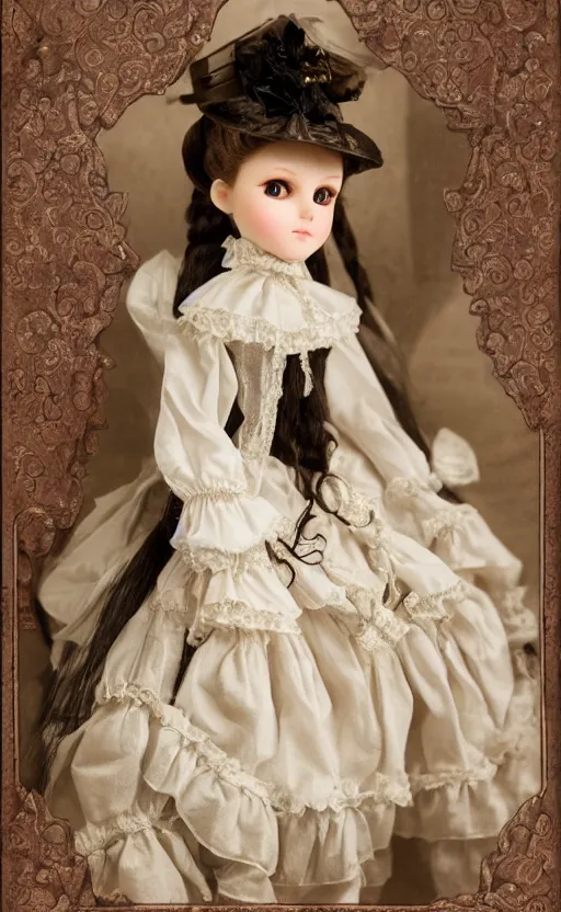 Image similar to dollfie in victorian dress