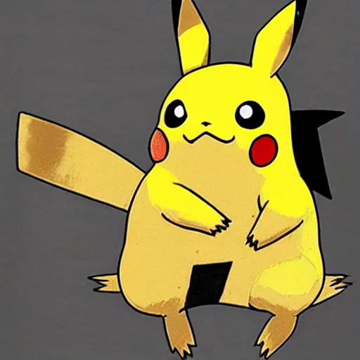 Image similar to pikachu with a samurai armor