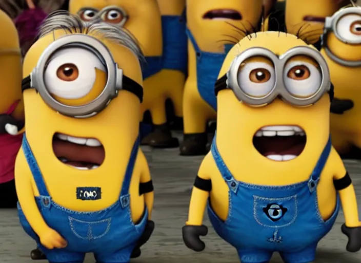 Image similar to film still of Danny Devito as a Minion in Dispicable Me 2010