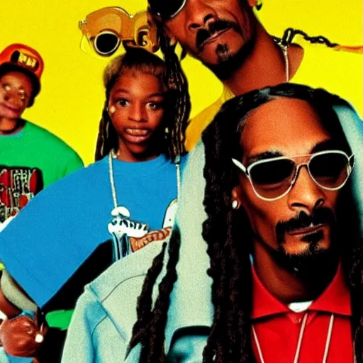 Prompt: a tv still of Snoop Dogg starring as in All That (1994)