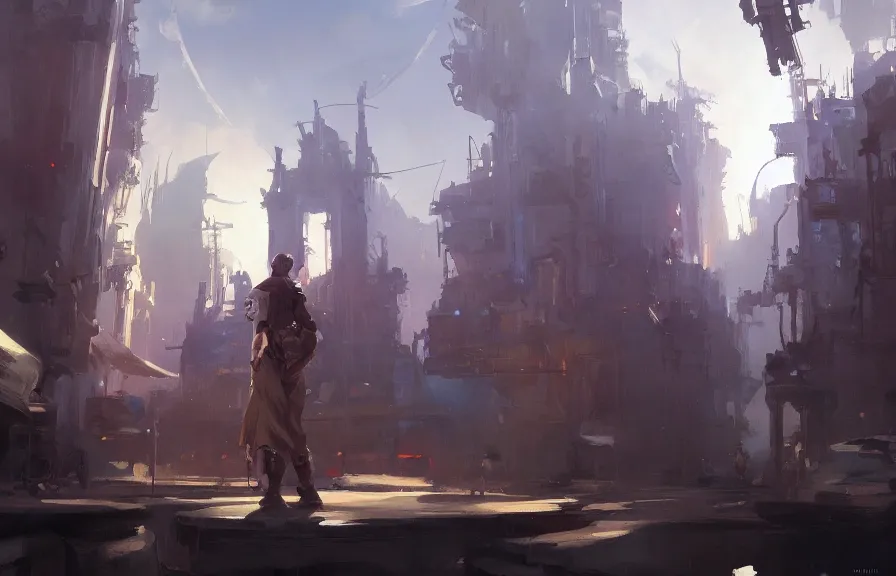 Image similar to greg manchess concept art of a the timepunk spork dimension, key visual, ambient lighting, highly detailed, digital painting, artstation, concept art, sharp focus, by makoto shinkai and akihiko yoshida and hidari and wlop and greg rutkowski