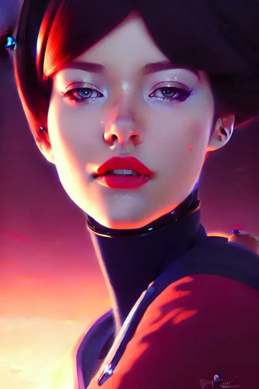 Image similar to a ultradetailed beautiful panting of a stylish woman space pilot, oil painting, by ilya kuvshinov, greg rutkowski and makoto shinkai, trending on artstation