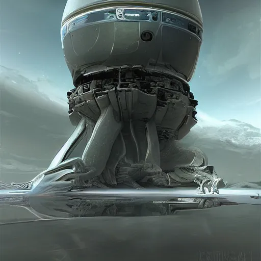 Image similar to planetary destruction by alien space ship, digital art, concept art, highly detailed, ultra realistic