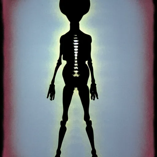 Prompt: xray of an alien