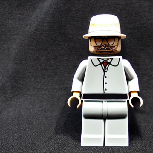 Image similar to walter white lego figure realistic photo