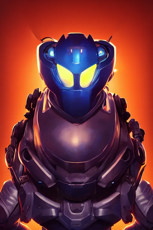 Image similar to epic mask helmet robot ninja portrait stylized as fornite style game design fanart by concept artist gervasio canda, behance hd by jesper ejsing, by rhads, makoto shinkai and lois van baarle, ilya kuvshinov, rossdraws global illumination radiating a glowing aura global illumination ray tracing hdr render in unreal engine 5