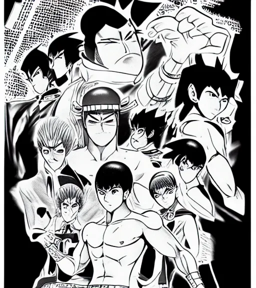 Image similar to go nagai ishikawa ken style manga hero boy detailed ink drawing hd key visual official media