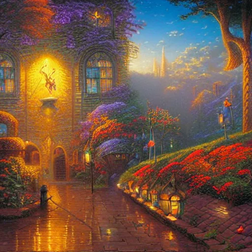 Prompt: masterpiece by arthur adams, evgeny lushpin, thomas kinkade, igor zenin, gilbert williams, bruce pennington, paul lehr, martin johnson heade, andreas franke, patrick woodroffe, michael whelan, josephine wall, todd schorr, dan mumford, raphael lacoste, tim hildebrandt