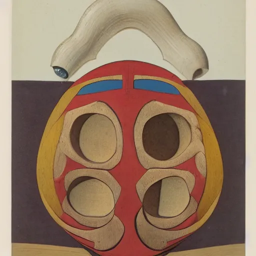 Image similar to an ethnographic object in the style of hugo simberg, object, artifact, 1 8 9 6