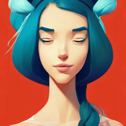 Prompt: face icon stylized minimalist tall girl with long hair and a crown on her head, loftis, cory behance hd by jesper ejsing, by rhads, makoto shinkai and lois van baarle, ilya kuvshinov, rossdraws global illumination,