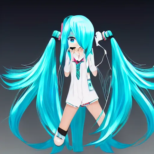 Image similar to Hatsune Miku by Medcalf William