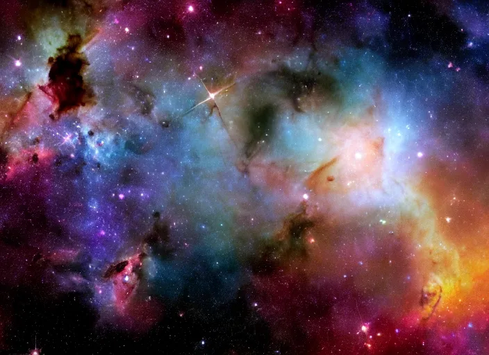 Image similar to james webb space telescope images, telescope imagery of the carina nebula, andromeda, void black, jwst 8 k wallpaper