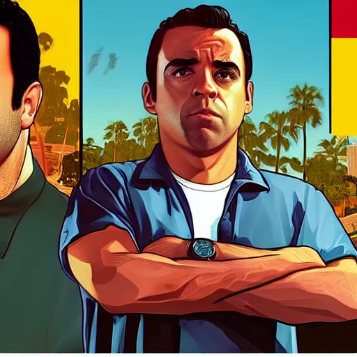 Image similar to Xavi Hernandez in GTA V cover art