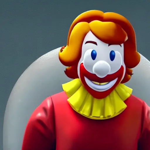 Prompt: Ronald Mcdonald revealed in smash brothers