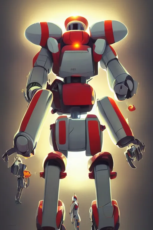 Image similar to metabots medabots medarotto medarot robot minimalist comics, behance hd by jesper ejsing, by rhads, makoto shinkai and lois van baarle, ilya kuvshinov, rossdraws global illumination ray tracing hdr radiating a glowing aura