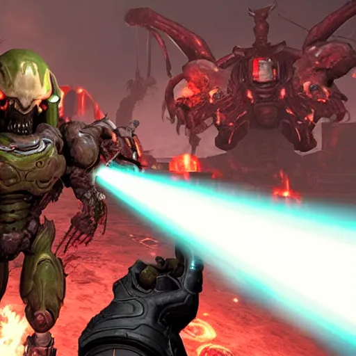 Image similar to Doom Eternal as JRPG