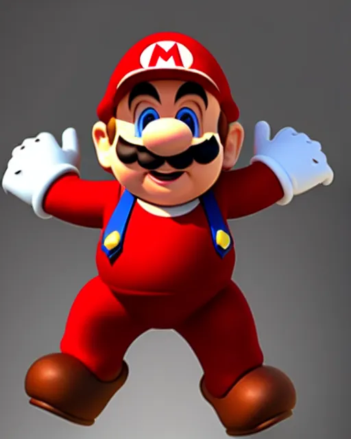 Prompt: Danny DeVito dressed as Super Mario, cinematic, Super Mario costume, studio light, 8K