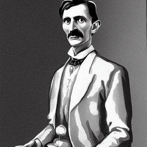 Prompt: Nikola Tesla artwork