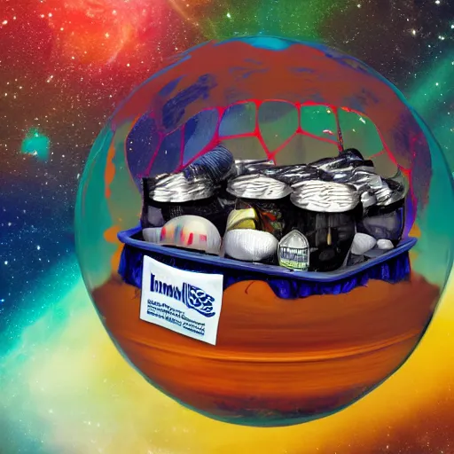 Prompt: Liminal space in outer space!!!!, product placement