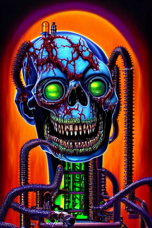 Prompt: a photorealistic painting of the transparent glass nightmare zombie horror machine electronic chemistry by johfra bosschart, lisa frank, dark fantasy art, high detail, trending on artstation