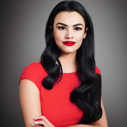 Image similar to A portrait photo of Veronica Lodge