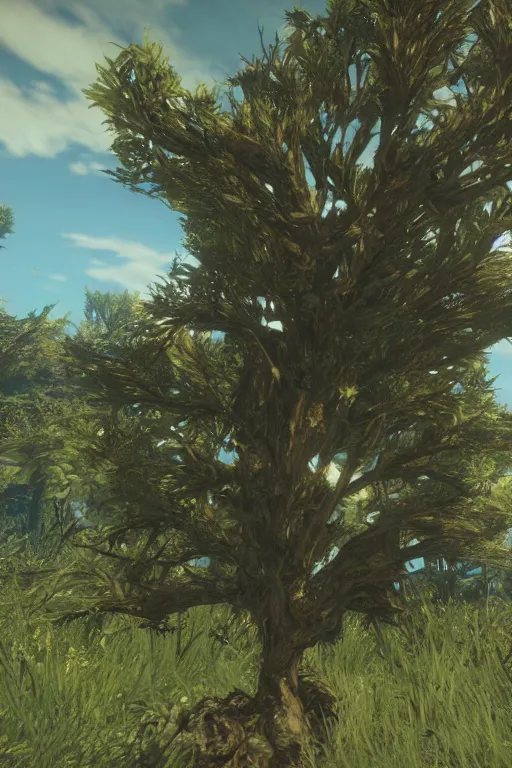 Image similar to the deku tree from Zelda in Fallout 4