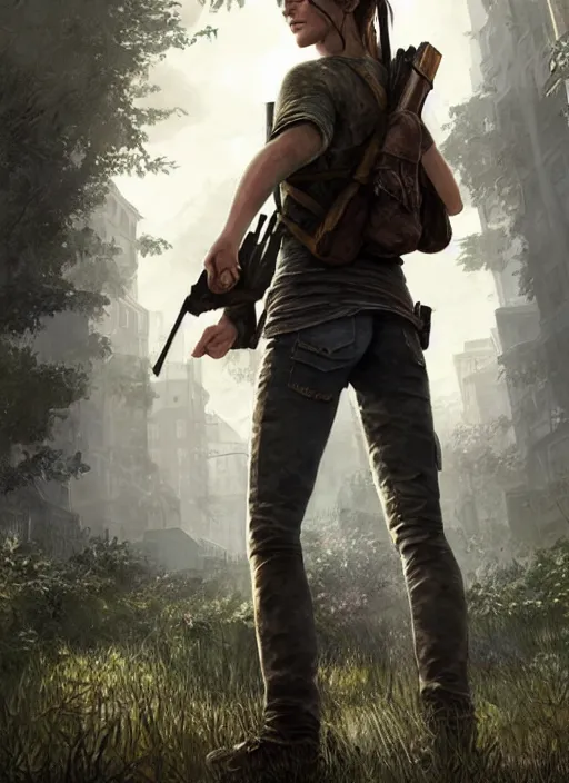 Image similar to highly detailed full body portrait of emma watson the last of us art, seductive, unreal engine, fantasy art by greg rutkowski
