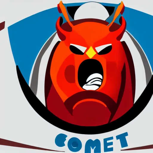 Prompt: logo of a team called Comet, minimalist