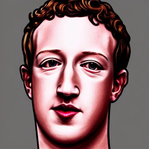 Prompt: pattent drawings of Mark Zuckerberg face