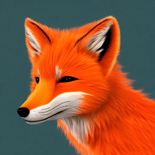 Prompt: digital orange and white and orange fox, retrowave palette, digital world, highly detailed, electric breeze, anatomically correct vulpine, synth feel, fluffy face, ear floof, flowing fur, super realism, accurate animal imagery, 4 k digital art