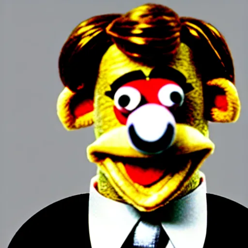 Image similar to Jim Halpert as a muppet from the muppets