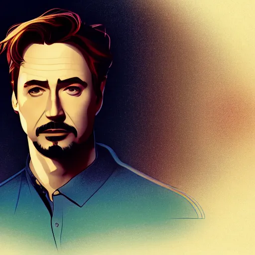 Image similar to Owen Wilson as Tony Stark, ambient lighting, 4k, alphonse mucha, lois van baarle, ilya kuvshinov, rossdraws, artstation