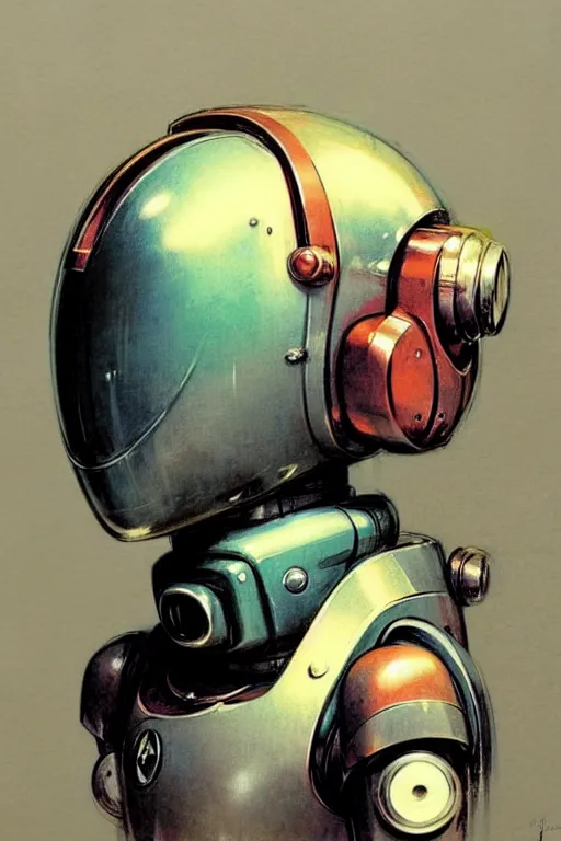 Prompt: ( ( ( ( ( 1 9 5 0 s retro future robot android 1 9 8 0 s robot animal. muted colors. ) ) ) ) ) by jean - baptiste monge!!!!!!!!!!!!!!!!!!!!!!!!!!!!!!