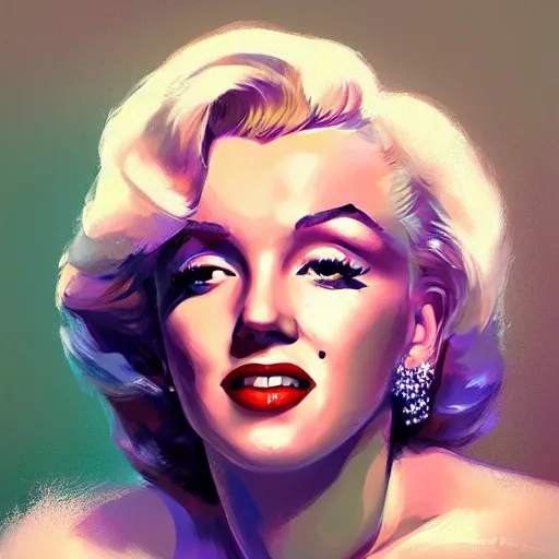 Image similar to Marilyn Monroe portrait, hyperrealism, no blur, 4k resolution, ultra detailed, style of Anton Fadeev, Ivan Shishkin, John Berkey