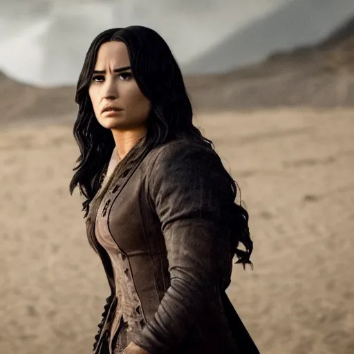 Image similar to still of demi lovato in westworld tv series