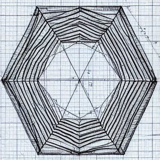 Image similar to perfect circle inside a square inside a hexagon inside a triangle inside a perfect circle, diagram, blueprint