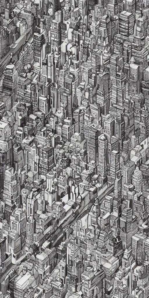 Prompt: new york, extremely detailed, sharp focus, wide view, full body shot, smooth, digital illustration, by james jean & rossdraws & mcbess & sakimichan