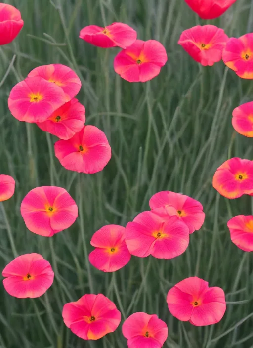 Prompt: eschscholzia californica, pattern