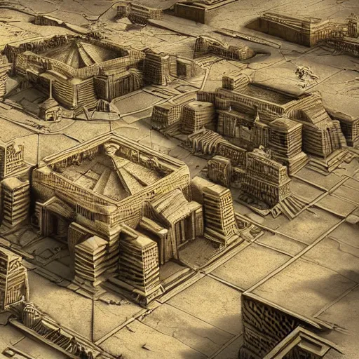 Prompt: a city with an egiptian pyramid futuristic super detailed photorealistic