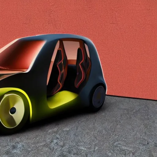 Prompt: electric car designed by kanye west