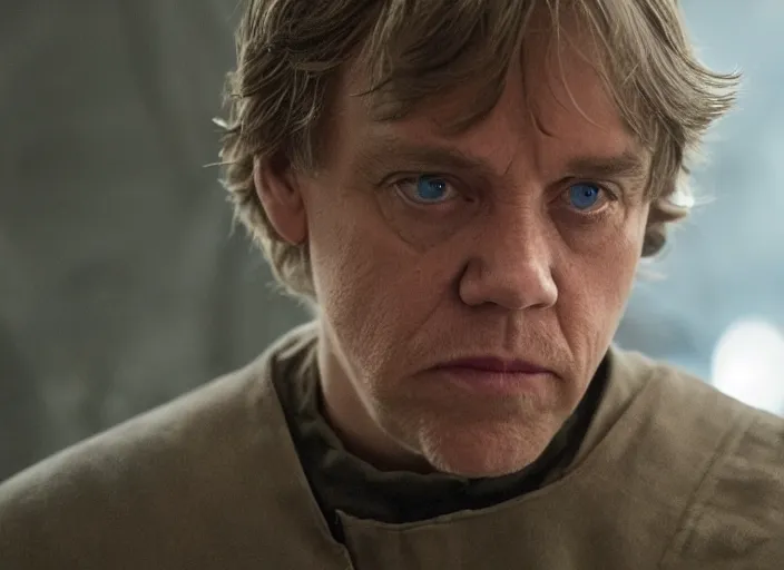 Image similar to luke skywalker in hbo's succession