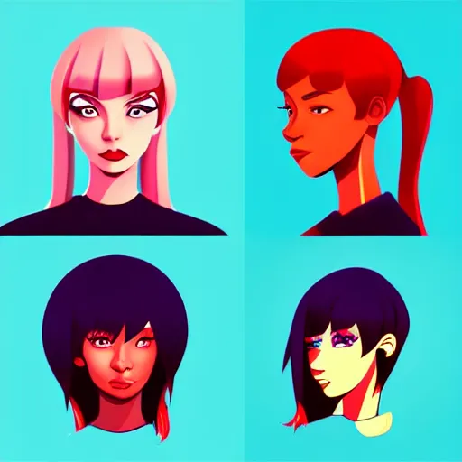 Image similar to 2 d character design, female rapper, vector art, digital art, portrait, 4 k, 8 k, sharp focus, smooth, illustration, concept art, music artist