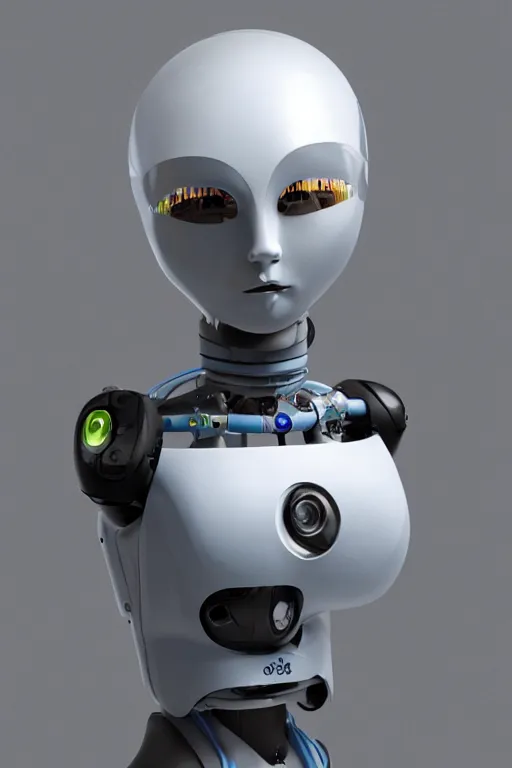 Image similar to a humanoid robot with a monitor head