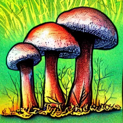 Prompt: mushrooms psilocybin psychedelic