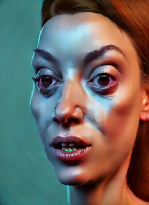 Prompt: a distorted and warped wax model of an absurdly beautiful woman, in the style of popovy sisters, unreal engine 5 highly rendered, global illumination, radiant light, detailed and intricate environment