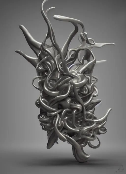 Image similar to 3D abstract resin miniature sculpture by Salvador Dali, psychedelic, abstractionism, realistic, 8K, Hyperrealism, Subsurface scattering, raytracing, Octane Render, Zbrush, simple background