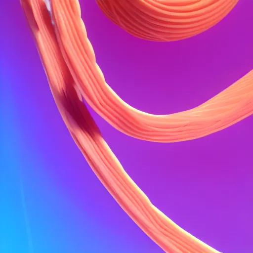 Prompt: A 3d render of pastel colored liquid threads are sticking together in a abstract shape. Geometric shaped. render, low angle camera, detailed shading, vray octane, redshift. ray tracing. volumetric lighting. micro details, Hyper detailed, 8K3d, Trending on Artstation. rendered in cinema4d, Hyper realism.