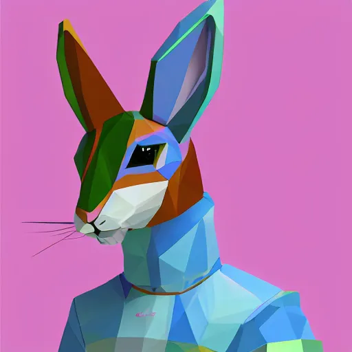 Image similar to aesthetic rabbit fursona portrait, commission of a anthropomorphic male horse, fursona horse wearing stylish holographic clothes, winter armosphere, pastel simple art, low poly