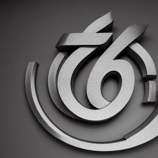 Image similar to 3 d rendering of sinhala letterform ශර, octane render, volumetric lighting and shadows,