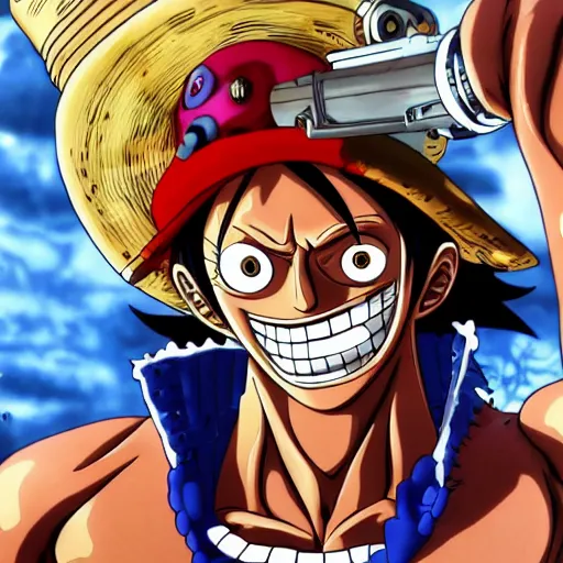 Image similar to a photo of one piece's franky the cyborg, hyper realistic face, cinematic, long shot, hyper detailed, 8 k resolution, sharp lends, wide lens